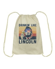 USA flag Drinkin' like Lincoln Drawstring Bag tile