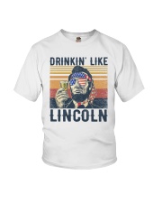 USA flag Drinkin' like Lincoln Youth T-Shirt tile