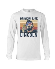 USA flag Drinkin' like Lincoln Long Sleeve Tee tile
