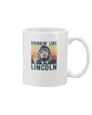 USA flag Drinkin' like Lincoln Mug tile