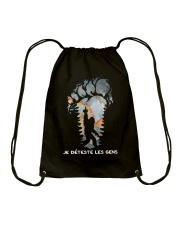 Bigfoot I Hate People Drawstring Bag tile