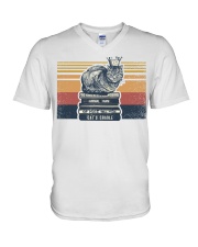 The King Cat V-Neck T-Shirt tile