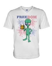 Aliens US Freedom V-Neck T-Shirt tile