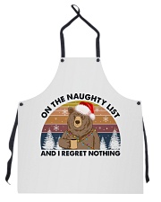 Bear on the naughty list Apron tile