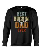 Hunting Best Buckin dad ever Crewneck Sweatshirt tile