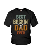 Hunting Best Buckin dad ever Youth T-Shirt tile