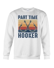 Fishing Part time Hooker Crewneck Sweatshirt tile
