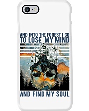 Skull And into the forest I go Phone Case tile