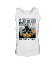 Skull And into the forest I go Unisex Tank tile