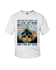 Skull And into the forest I go Youth T-Shirt tile