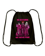 Hocus Pocus In October We Wear Pink Drawstring Bag tile