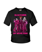 Hocus Pocus In October We Wear Pink Youth T-Shirt tile