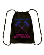 LGBT i swing both ways Drawstring Bag tile