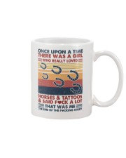 Once Upon A Time Girl Loved Horses and Tattoos Mug tile