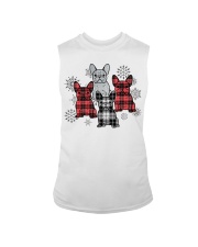 Christmas tartan frenchie Sleeveless Tee tile