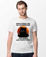 Black Cat That's What I Do I'm A Hairdresser Classic T-Shirt lifestyle-mens-crewneck-front-15