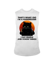 Black Cat That's What I Do I'm A Hairdresser Sleeveless Tee tile