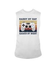 Retro Daddy By Day Gamer By Night Sleeveless Tee tile