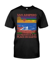 San Junipero Heaven is a place on earth Premium Fit Mens Tee tile