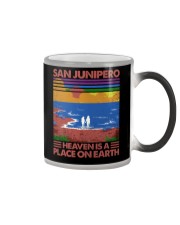 San Junipero Heaven is a place on earth Color Changing Mug tile
