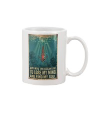 And into the ocean I go Mug tile