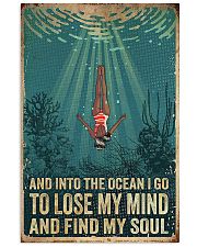 And into the ocean I go 24x36 Poster front