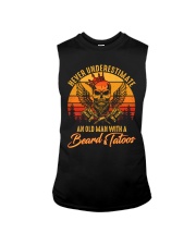 TattooBeard Never Underestimate An Old Man Sunset Sleeveless Tee tile