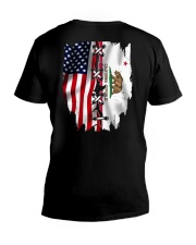 California Amercia Flag 4th Of July V-Neck T-Shirt tile