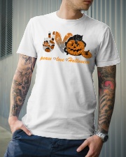 Peace love halloween cat Classic T-Shirt lifestyle-mens-crewneck-front-6