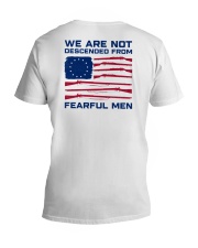 We are not descended from fearful men V-Neck T-Shirt tile