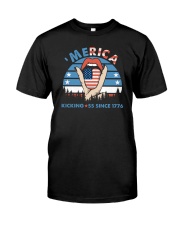 Merica Kicking ss Since 1776 Premium Fit Mens Tee tile