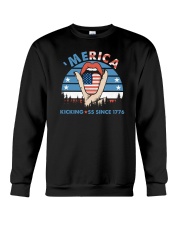 Merica Kicking ss Since 1776 Crewneck Sweatshirt tile