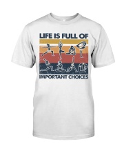 Yoga Life Is Full Of Important Choices Premium Fit Mens Tee tile