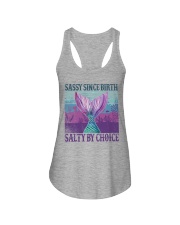 Mermaid Sassy Since Birth Salty By Choice Ladies Flowy Tank front