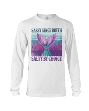 Mermaid Sassy Since Birth Salty By Choice Long Sleeve Tee tile