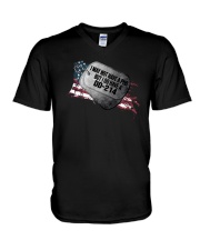 I Do Have A DD 214 V-Neck T-Shirt tile