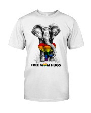 Lgbt Mom Hugs Elephant LGBT Pride Classic T-Shirt front
