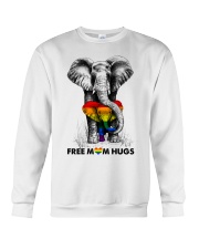 Lgbt Mom Hugs Elephant LGBT Pride Crewneck Sweatshirt tile