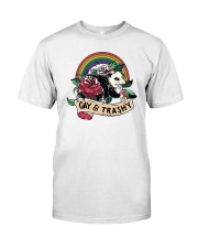 Lgbt Pride Gay And Trashy Opossum Classic T-Shirt front