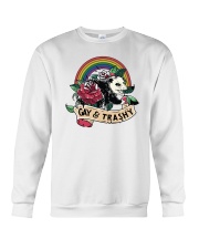 Lgbt Pride Gay And Trashy Opossum Crewneck Sweatshirt tile