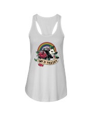 Lgbt Pride Gay And Trashy Opossum Ladies Flowy Tank tile