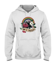 Lgbt Pride Gay And Trashy Opossum Hooded Sweatshirt tile
