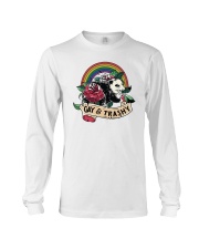 Lgbt Pride Gay And Trashy Opossum Long Sleeve Tee tile