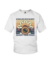 When Life Gets Blurry Adjust Your Focus Youth T-Shirt tile