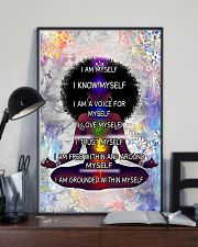 Black woman meditation 24x36 Poster lifestyle-poster-2