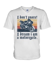 I Don't Snored Sport Bike V-Neck T-Shirt tile
