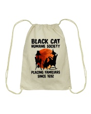 Black Cat Humane Society Placing Familiars Drawstring Bag tile