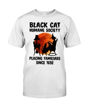 Black Cat Humane Society Placing Familiars Classic T-Shirt front
