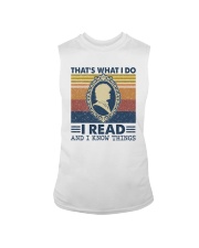 I Read and I Know Things Summer Vintage Sleeveless Tee tile