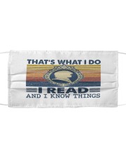 I Read and I Know Things Summer Vintage Mask tile